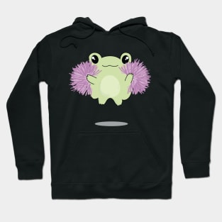 Kawaii Frog Loves Cheer Hoodie